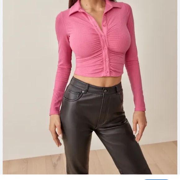 Reformation Elin Knit Top - Snapdragon - Picture 4 of 9